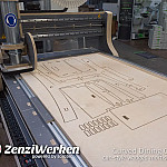 Die Teile sind materialsparend verschachtelt