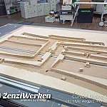 Durch den engen Fräskanal entsteht ein Spahnkuchen, der Anbindungen überflüssig macht