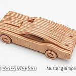 Plywood model, from the top Plywood model, from the top