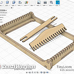 Kids Weaving Frame, 3D-Model in Fusion360 Kids Weaving Frame, 3D-Model in Fusion360